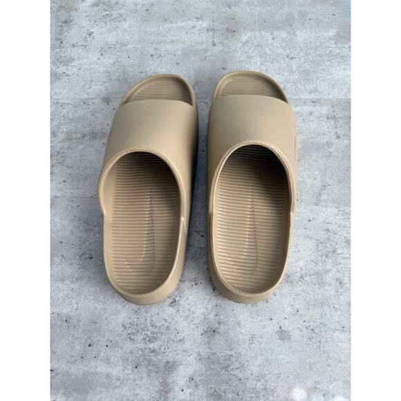Nike calm slide slipper in khaki color size M8/W9 - Picture 5 of 5